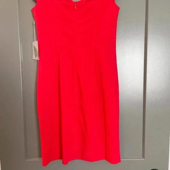 Forever 21 Womens Stretch V-Neck Cap Sleeve Sheath Dress Red Small NWT - Picture 8 of 11